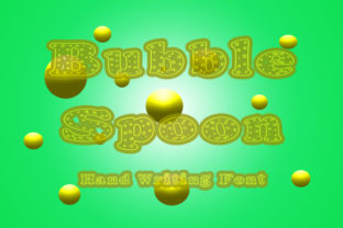 Bubble Spoon Font: Readable Script for Crafters