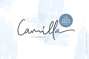 Camilla Family: A Script Font for Editorial Design