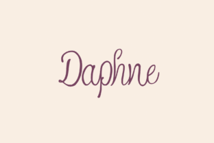 Daphne Font: Feminine Script for Web Design