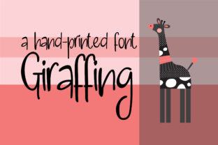 Giraffing Font: Joyful Hand-Lettering for Makers