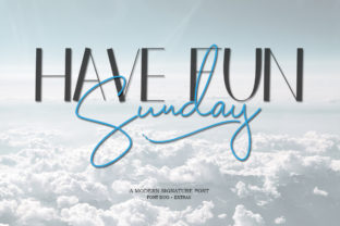 Have Fun Sunday Duo: A Romantic Font for Editorial Design
