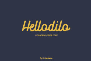 Hellodilo Font: A Rounded Script for Handmade Labels