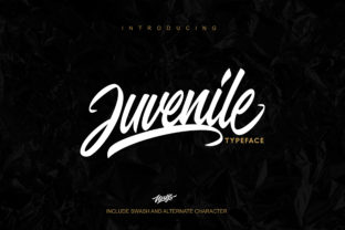 Juvenile Font: A Brush Script for Organic Branding