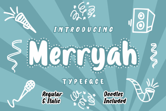 Merryah Font: A Playful Script Typeface for Web Design