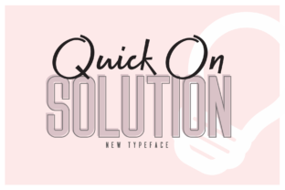Quick On Solution Font for Modern Web Design