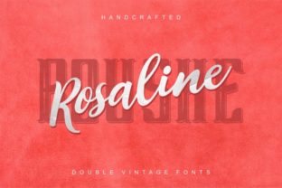 Rosalina Boushe Duo Font for Handmade Crafts
