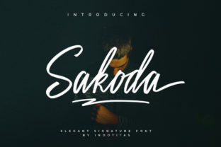 Sakodota Font: Elegant Script for Handmade Labels