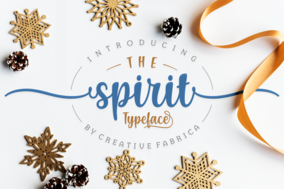 The Spirit Font: Festive Handwritten Type for Web Design