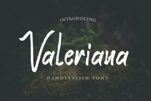 Valeriana Font: A Handwritten Brush Typeface for Editorial Design
